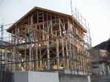 株式会社ライクハウジングの2014年4月18日岩手県大船渡市内の新築住宅建築現場