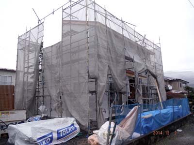 株式会社ライクハウジングの2014年12月2日に撮影した岩手県大船渡市内の戸建て造作のみ工事の現場紹介写真
