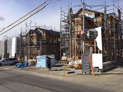 株式会社ライクハウジングの2016年3月10日に撮影した岩手県北上市内の戸建て大工工事の現場紹介写真