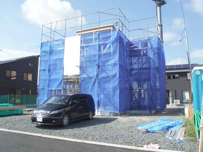 株式会社ライクハウジングの2016年9月5日に撮影した岩手県盛岡市内の戸建て大工工事の現場紹介写真