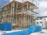 株式会社ライクハウジングの岩手県滝沢市の大工工事戸建て現場のレポート写真になります。