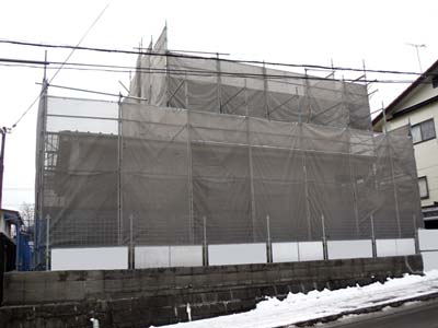 株式会社ライクハウジングの2017年1月27日に撮影した宮城県仙台市内の戸建て大工工事の現場紹介写真