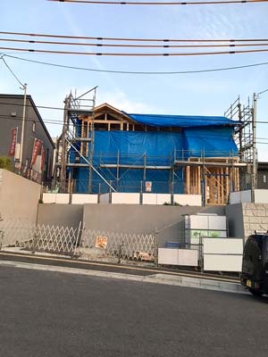 株式会社ライクハウジングの2017年6月23日に撮影した宮城県仙台市内の戸建て大工工事現場のご紹介写真になります