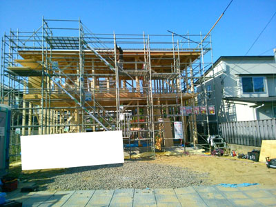 株式会社ライクハウジングの2017年6月28日に撮影した宮城県仙台市内の戸建て大工工事現場のご紹介写真になります