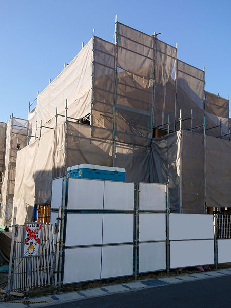 株式会社ライクハウジングの2018年11月27日に撮影した宮城県東松島市内（東松島市現場）の戸建て大工工事現場紹介写真になります