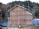 株式会社ライクハウジングの宮城県東松島市内の戸建て建て造工事の現場