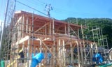 株式会社ライクハウジングの岩手県釜石市内の戸建て建て造工事の現場