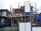 株式会社ライクハウジングの宮城県仙台市内の戸建て建て造工事の現場