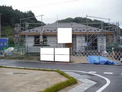 株式会社ライクハウジングの2016年8月18日に撮影した岩手県山田町内の戸建て大工工事の現場紹介写真
