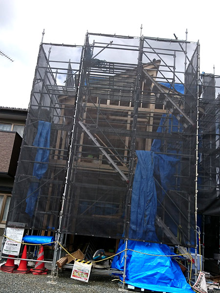 株式会社ライクハウジングの2018年9月12日に撮影した福島県南相馬市内（南相馬現場）の戸建て大工工事現場紹介写真になります