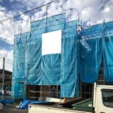 株式会社ライクハウジングが施工中の宮城県名取市内（仙台市現場）の大工工事戸建て現場紹介写真になります。
