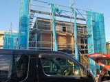 株式会社ライクハウジングが施工中の宮城県仙台市内（仙台市若林区現場）の大工工事戸建て現場紹介写真になります。