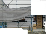 株式会社ライクハウジングが施工中の岩手県盛岡市内（盛岡市現場）の大工工事戸建て現場紹介写真になります。